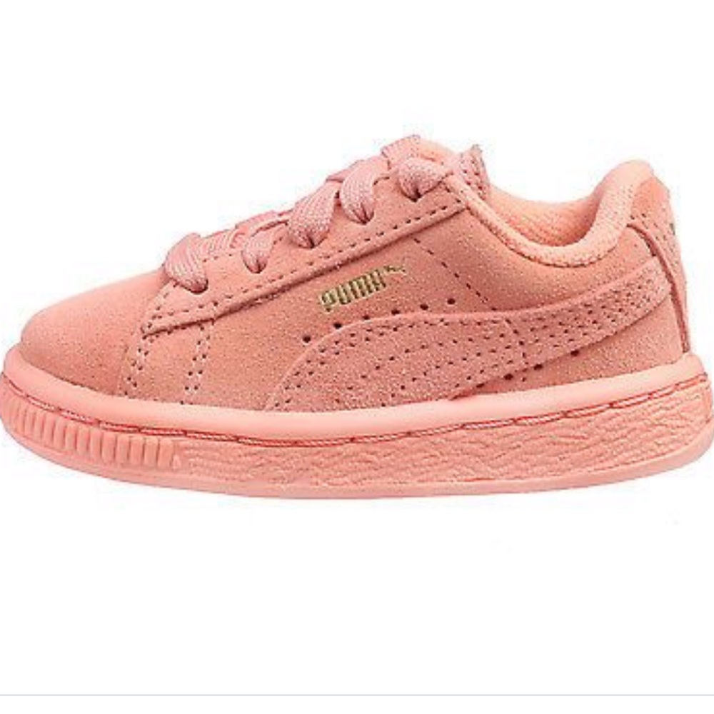 Brand New!! Baby girl pink suede pumas